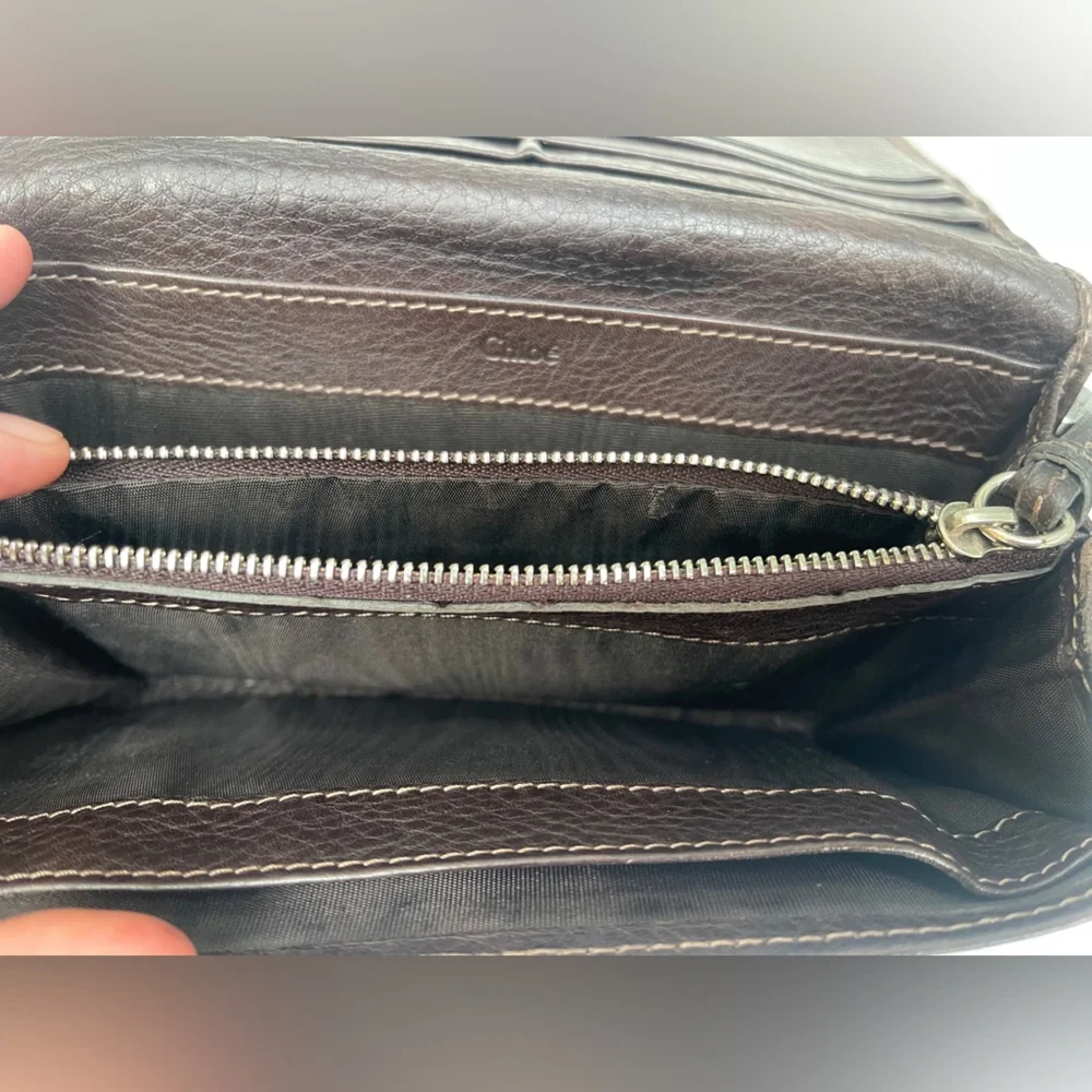 Chloe wallet Paddington lock Leather brown - Picture 7 of 16